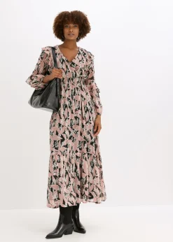 Hot Vestido de gasa con volantes Mujer Vestidos
