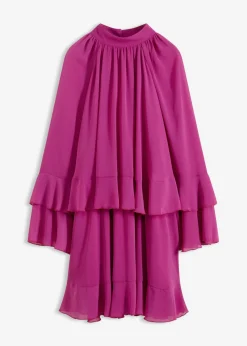 Online Vestido de gasa con volantes Mujer Vestidos