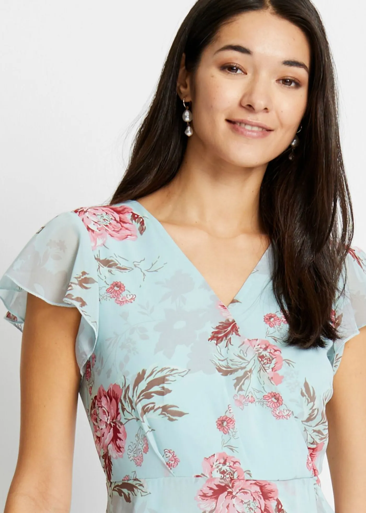 Best Vestido de gasa con volantes Mujer Vestidos