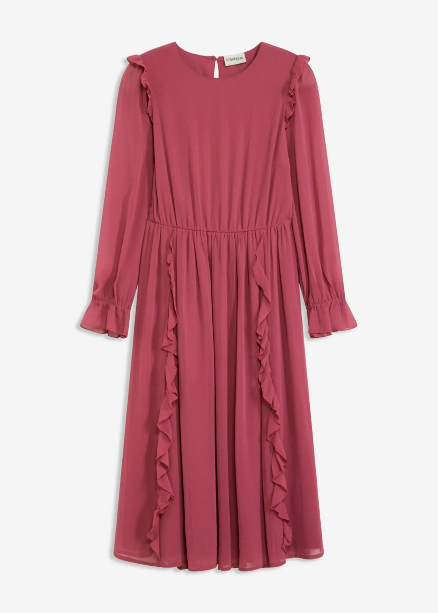 New Vestido de gasa con volantes Mujer Vestidos
