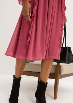 New Vestido de gasa con volantes Mujer Vestidos