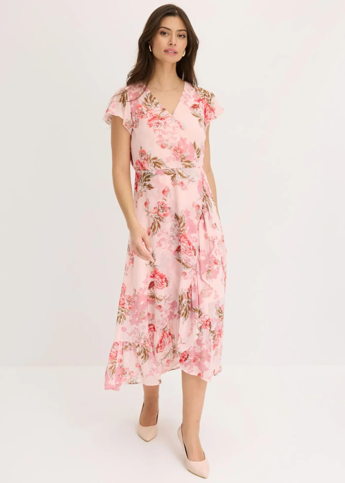 Sale Vestido de gasa con volantes Mujer Vestidos