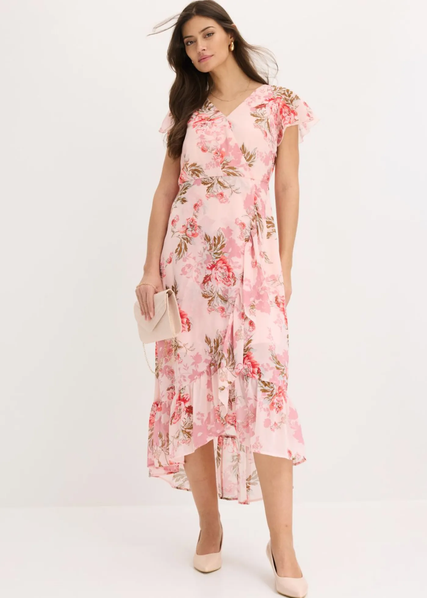 Sale Vestido de gasa con volantes Mujer Vestidos