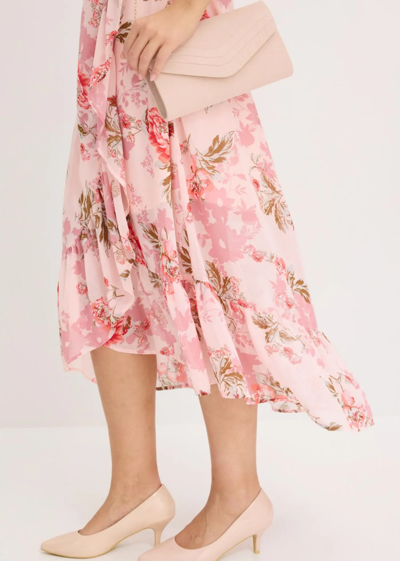 Sale Vestido de gasa con volantes Mujer Vestidos
