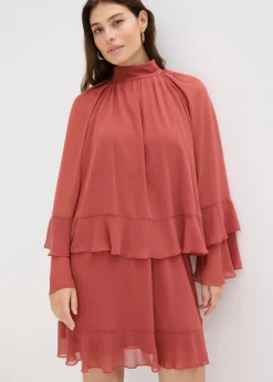 Sale Vestido de gasa con volantes Mujer Vestidos