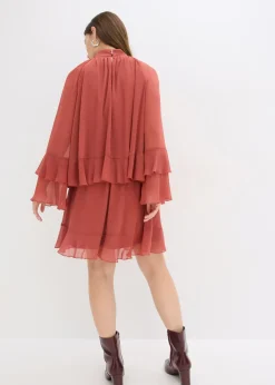 Sale Vestido de gasa con volantes Mujer Vestidos