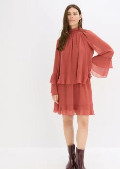Sale Vestido de gasa con volantes Mujer Vestidos