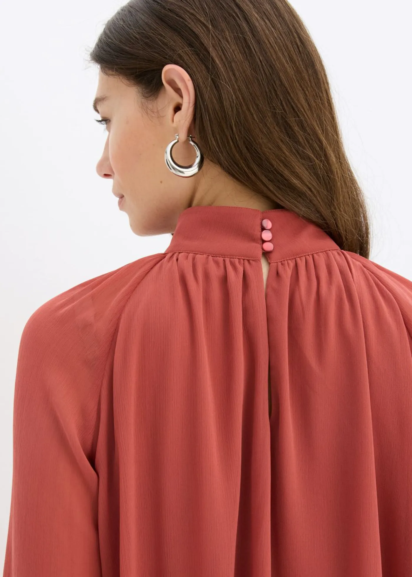 Sale Vestido de gasa con volantes Mujer Vestidos