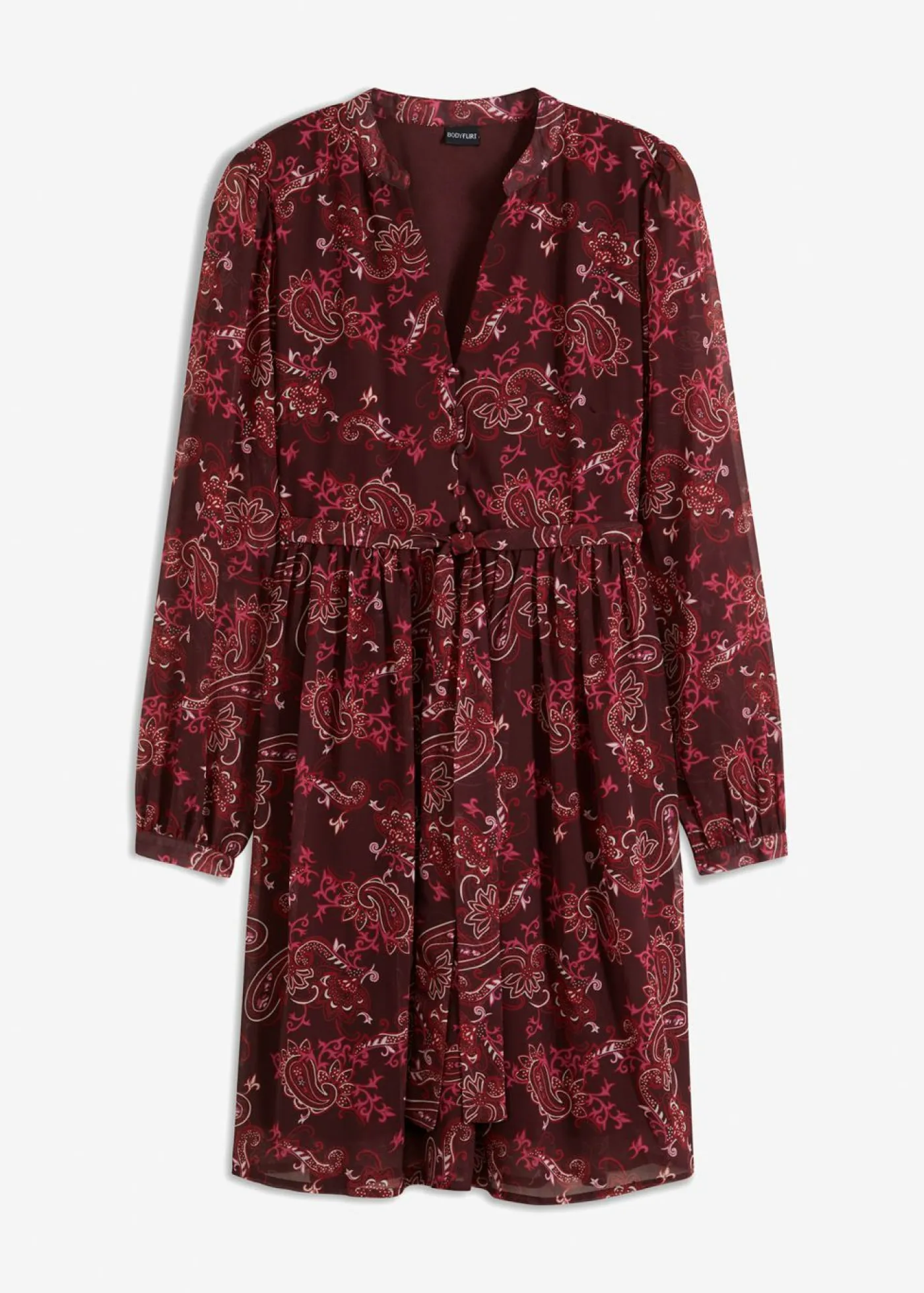 Vestido de gasa estampado Mujer Vestidos