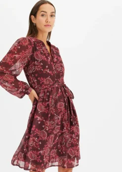 Vestido de gasa estampado Mujer Vestidos