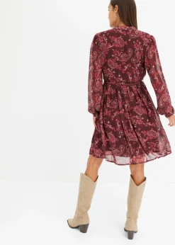 Vestido de gasa estampado Mujer Vestidos