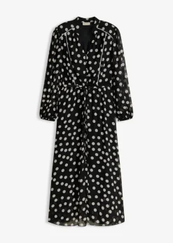 Hot Vestido de gasa estampado Mujer Vestidos