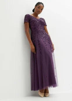 Outlet Vestido de lentejuelas Mujer Tallas Pequeñas