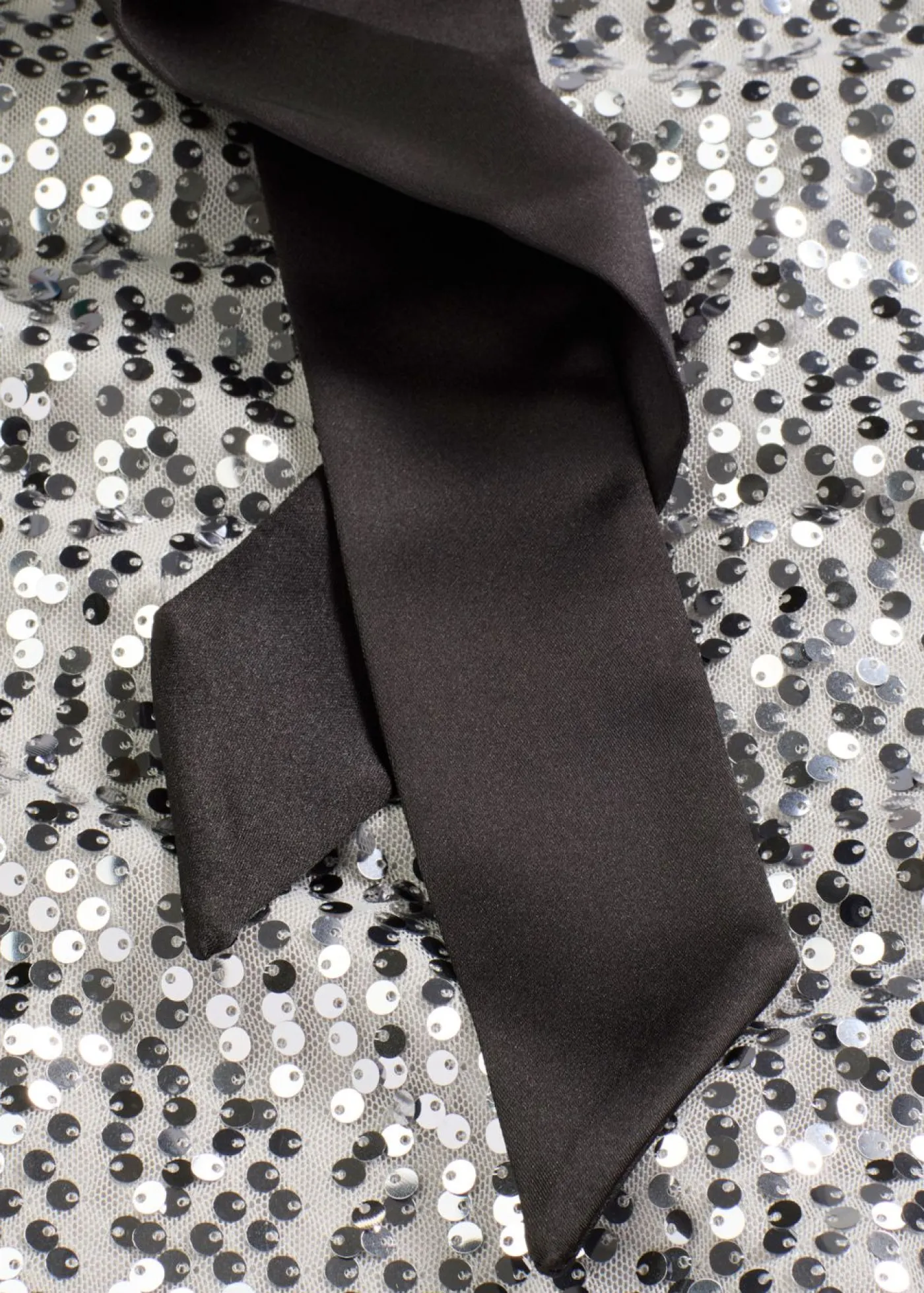 Clearance Vestido de lentejuelas con detalle de lazo Mujer Vestidos