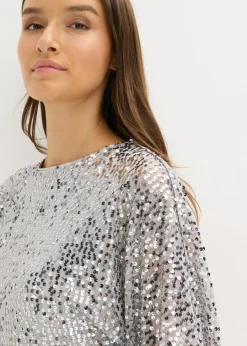 Clearance Vestido de lentejuelas con detalle de lazo Mujer Vestidos