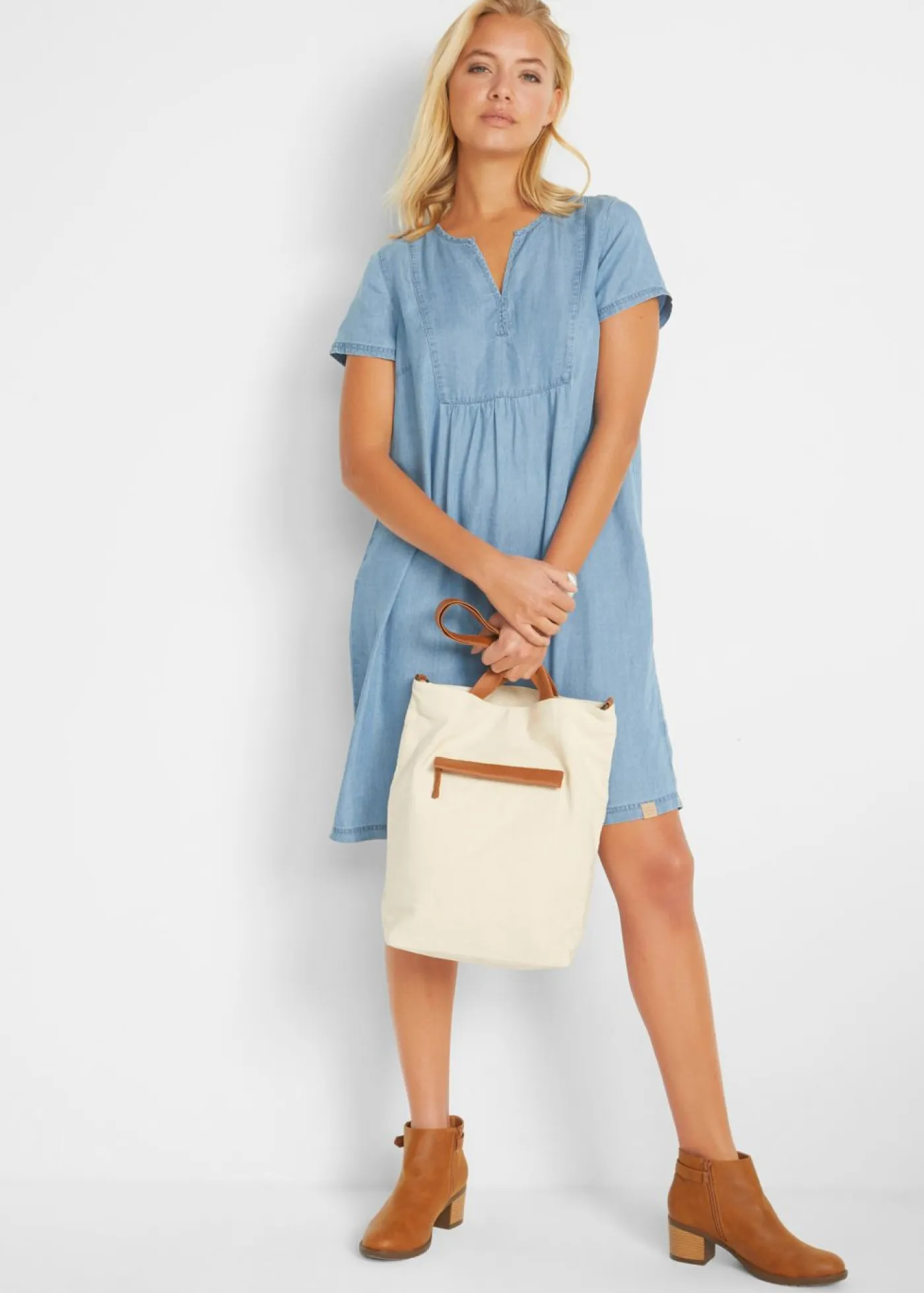 Clearance Vestido de lyocell Mujer Vestidos|Novedades