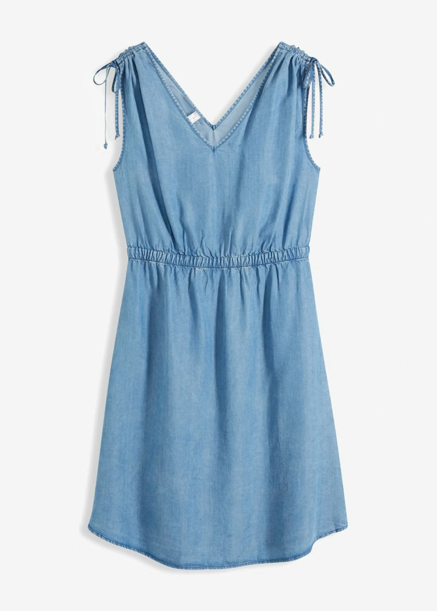 Sale Vestido de lyocell liso Mujer Vestidos