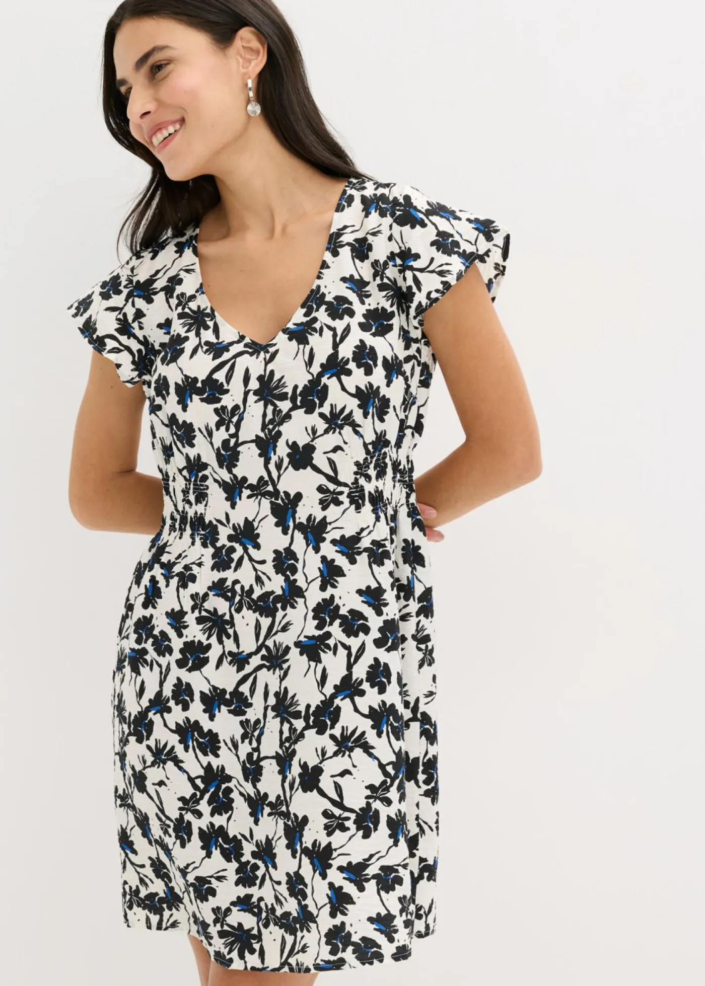 Discount Vestido de material estructurado con mangas de murciélago Mujer Vestidos
