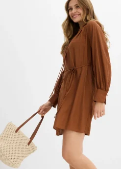 Online Vestido de maternidad y camisa de lactancia de viscosa fluida Mujer Premamá