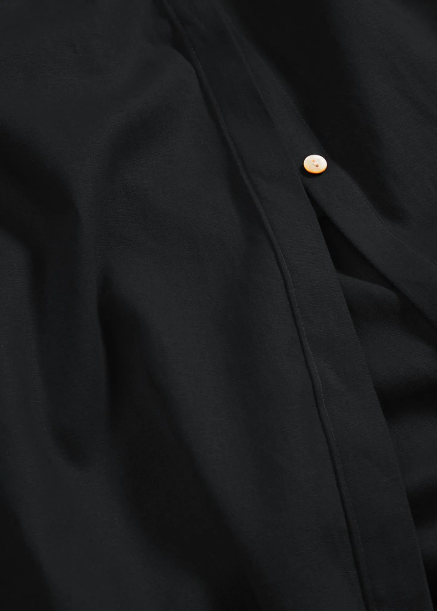 Sale Vestido de mezcla de lino y viscosa con bolsillos Mujer Vestidos|Novedades