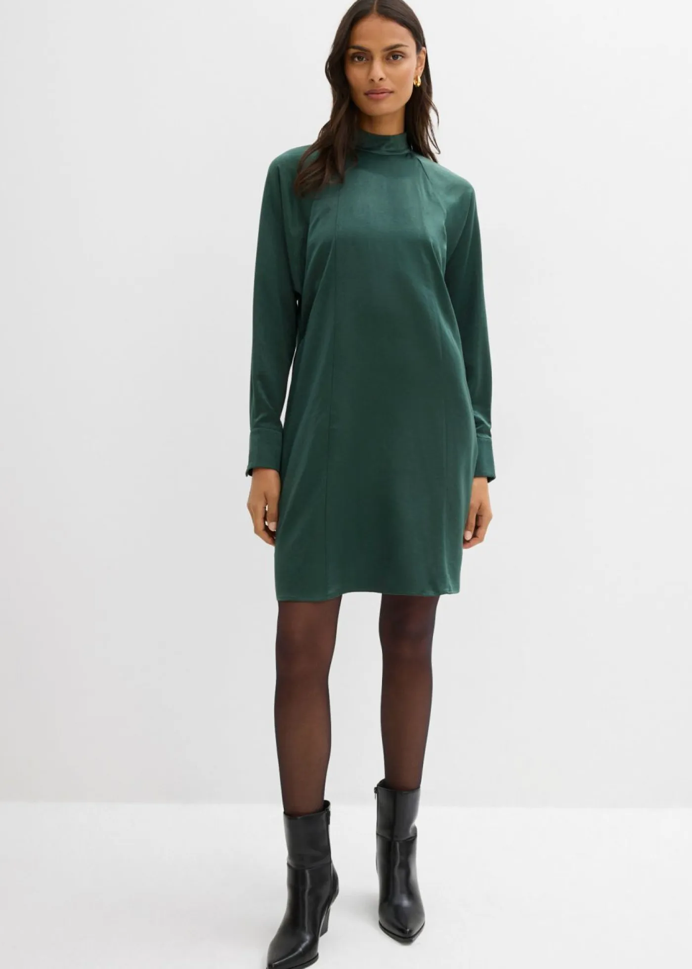 Vestido de mezcla de viscosa Mujer Esenciales|Vestidos