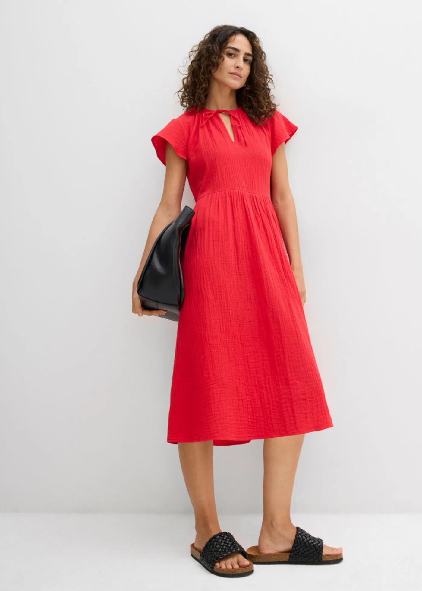 Sale Vestido de muselina suave Mujer Vestidos