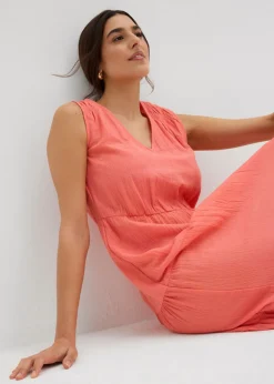 Outlet Vestido de muselina suave Mujer Vestidos