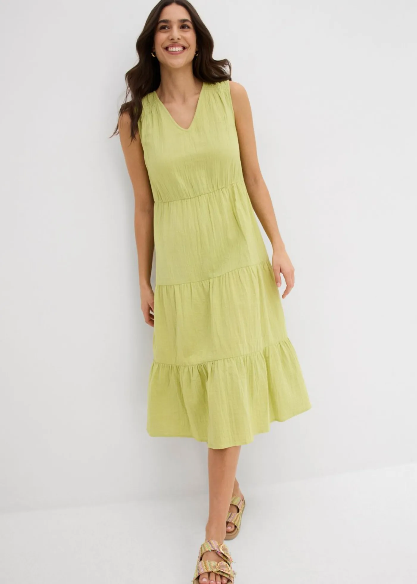 Clearance Vestido de muselina suave Mujer Vestidos