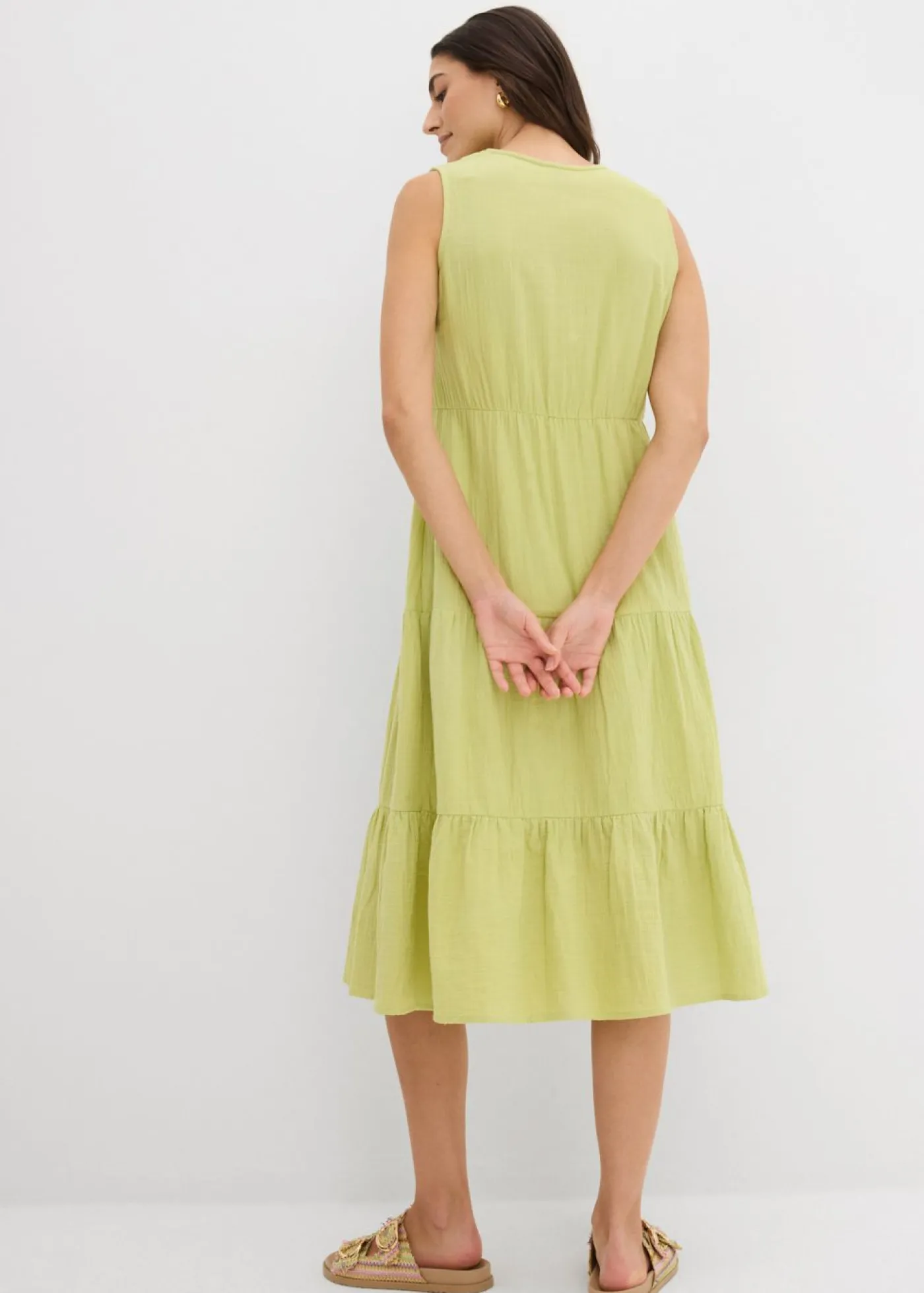 Clearance Vestido de muselina suave Mujer Vestidos