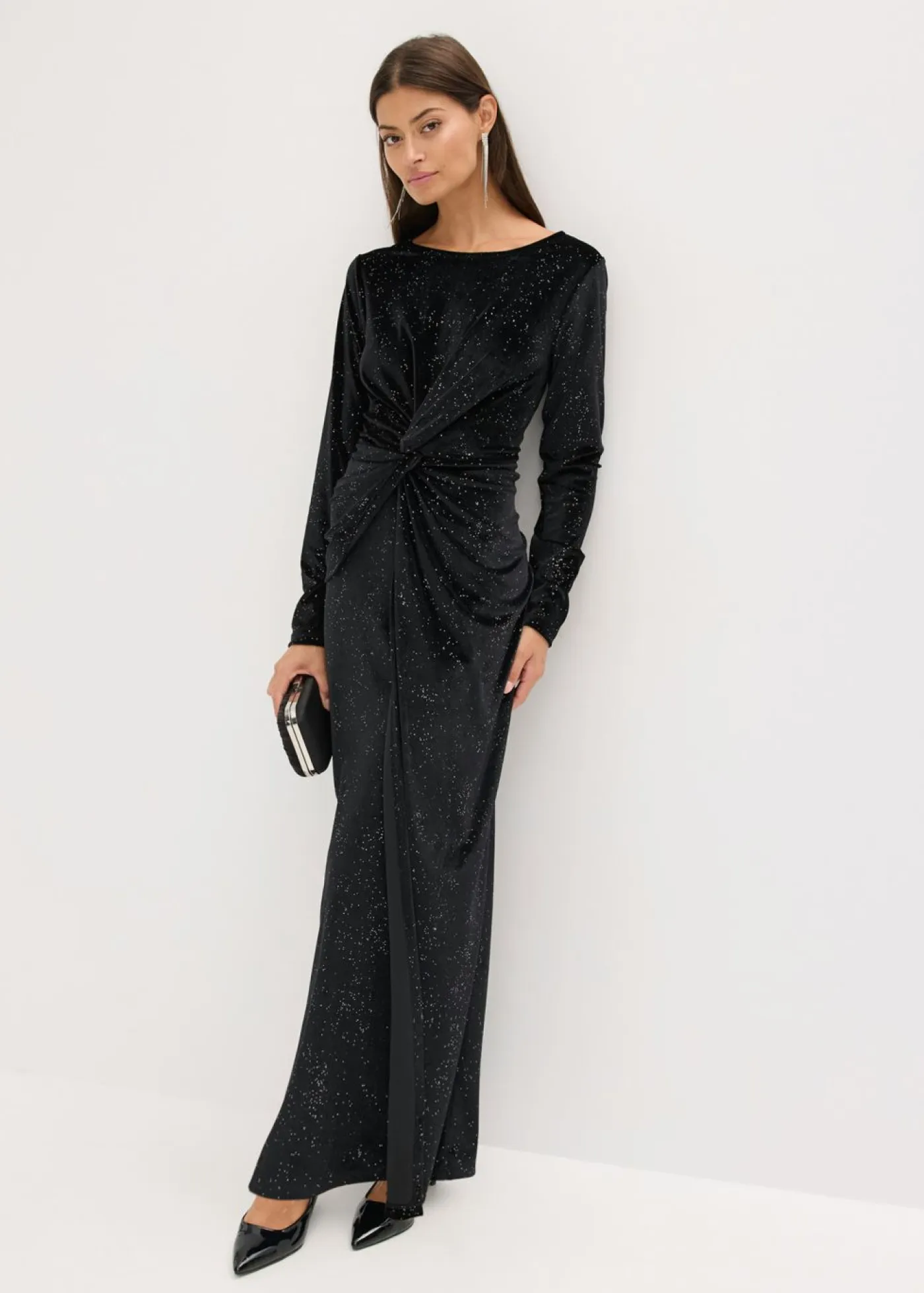 Online Vestido de noche con brillo Mujer Vestidos|Ropa Elegante
