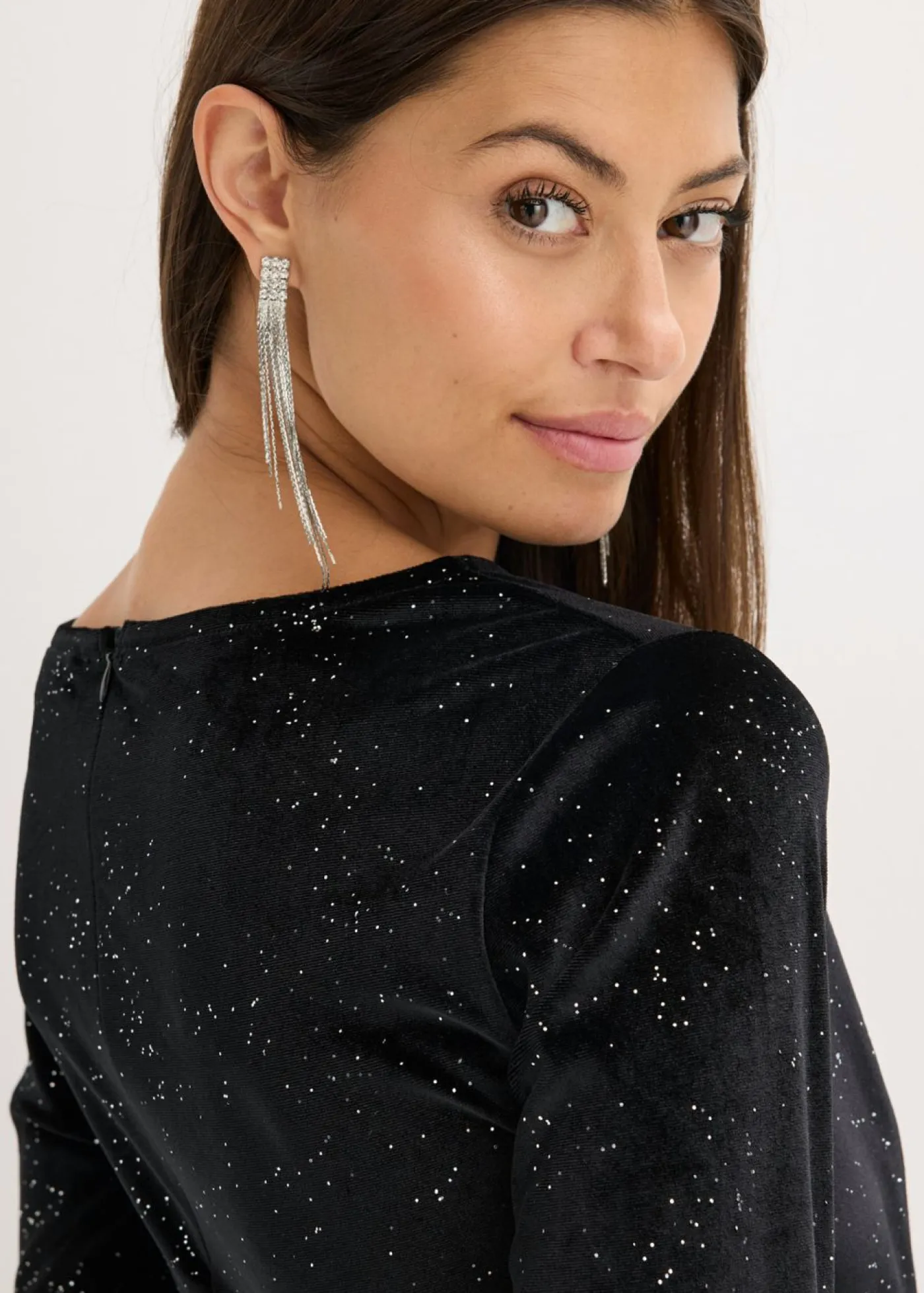 Online Vestido de noche con brillo Mujer Vestidos|Ropa Elegante