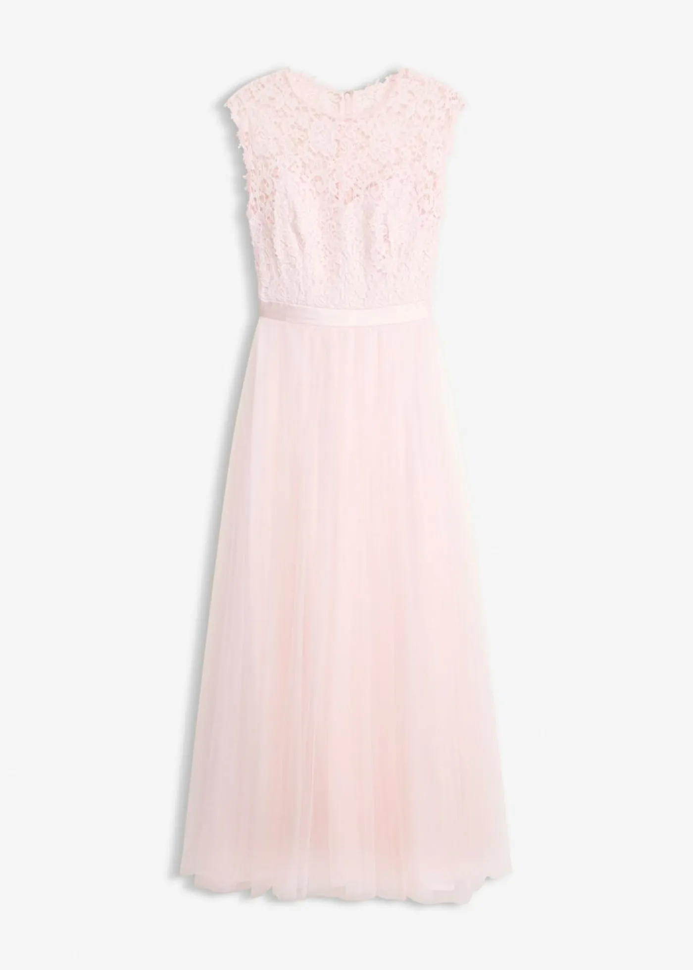 Best Vestido de noche con encaje y falda de tul fino Mujer Vestidos|Ropa Elegante