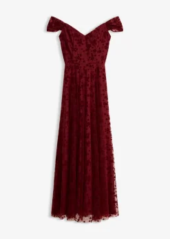 New Vestido de noche con un elegante bordado floral Mujer Vestidos|Ropa Elegante
