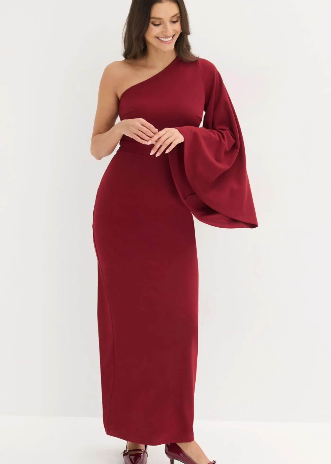 Hot Vestido de noche con un hombro al descubierto Mujer Vestidos|Ropa Elegante