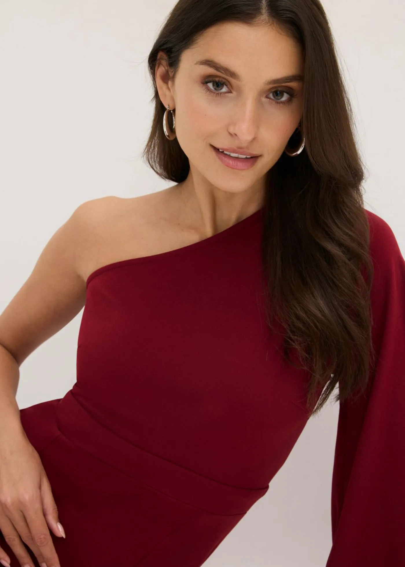 Hot Vestido de noche con un hombro al descubierto Mujer Vestidos|Ropa Elegante
