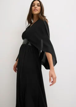 Hot Vestido de noche de gasa fina con inserto de lentejuelas Mujer Vestidos|Novedades