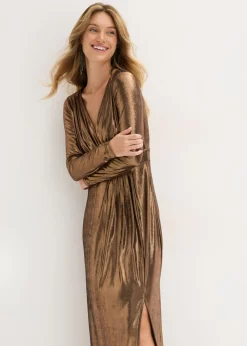 Sale Vestido de noche de punto fino con brillo Mujer Vestidos|Ropa Elegante