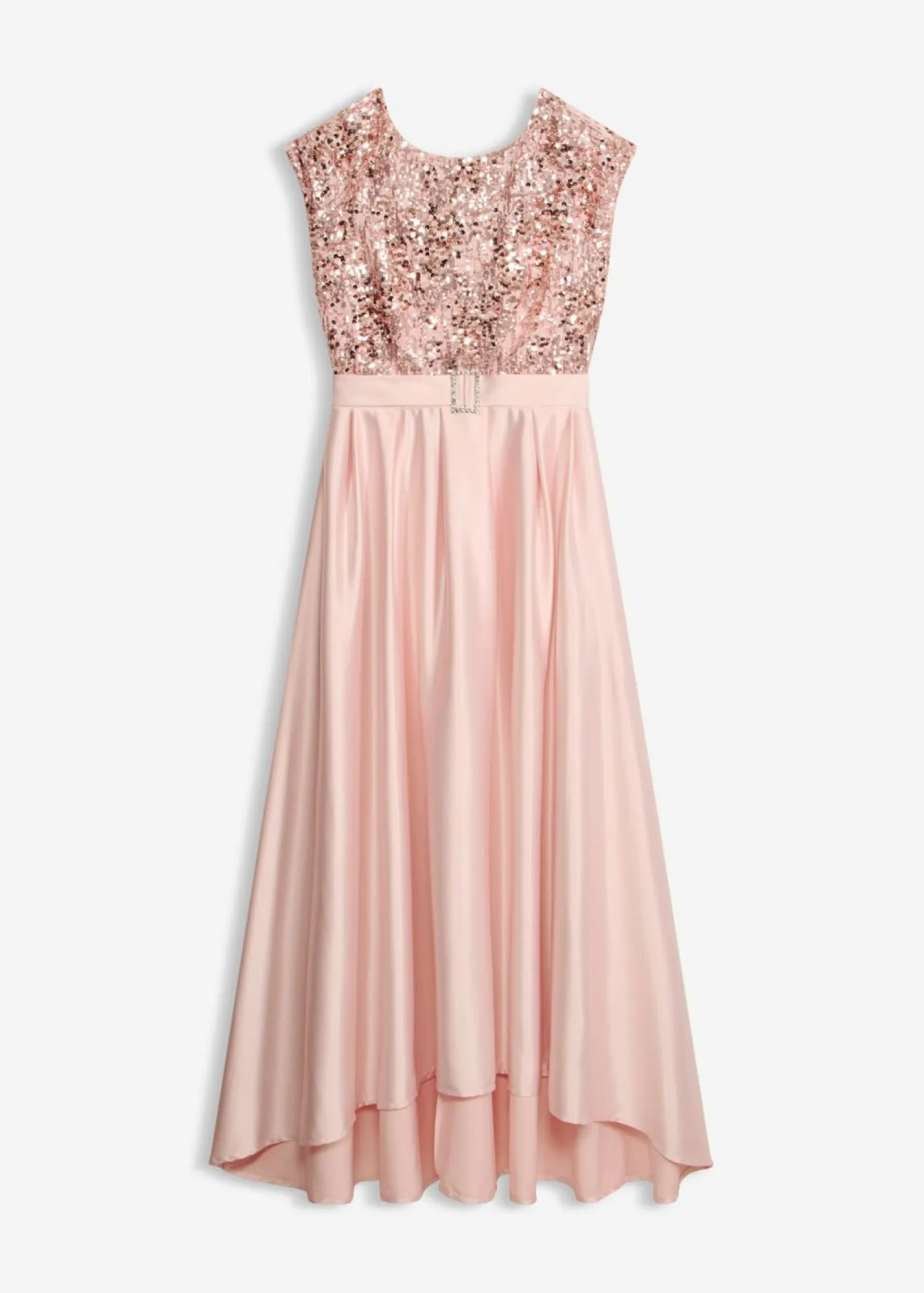 Outlet Vestido de noche de satén brillante con lentejuelas Mujer Vestidos|Tallas Pequeñas