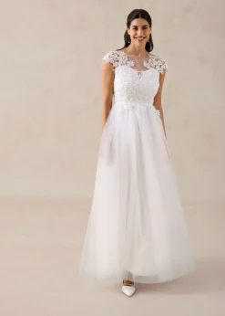 Vestido de novia de tul con encaje Mujer Vestidos