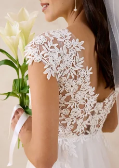 Vestido de novia de tul con encaje Mujer Vestidos