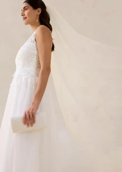 Clearance Vestido de novia de tul y encaje Mujer Vestidos|Tallas Pequeñas