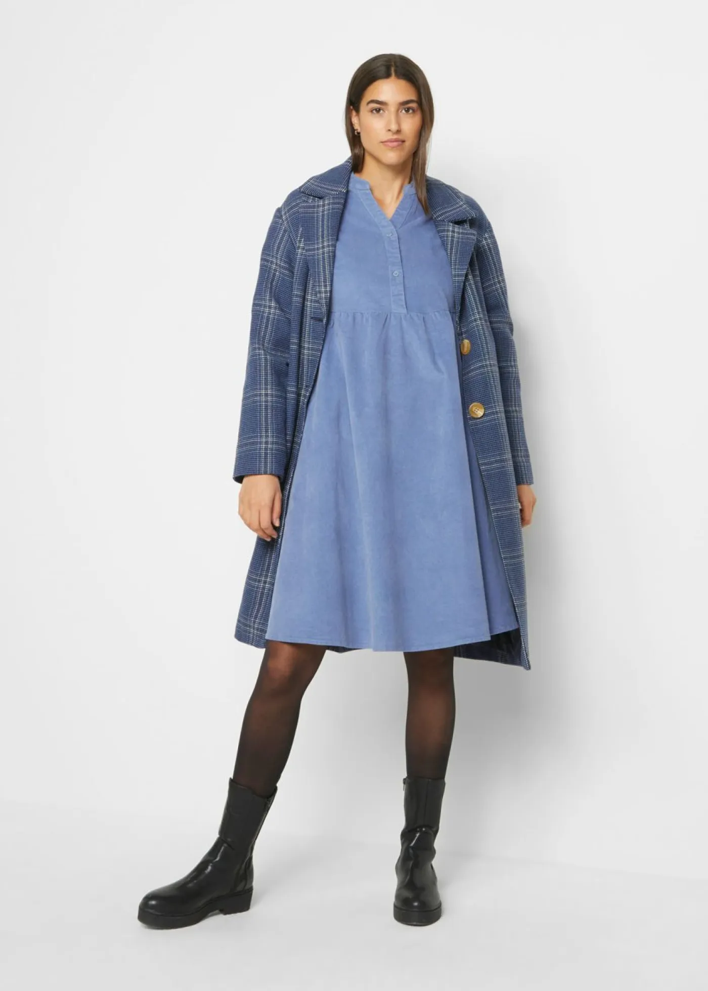 Vestido de pana de algodón Mujer Vestidos
