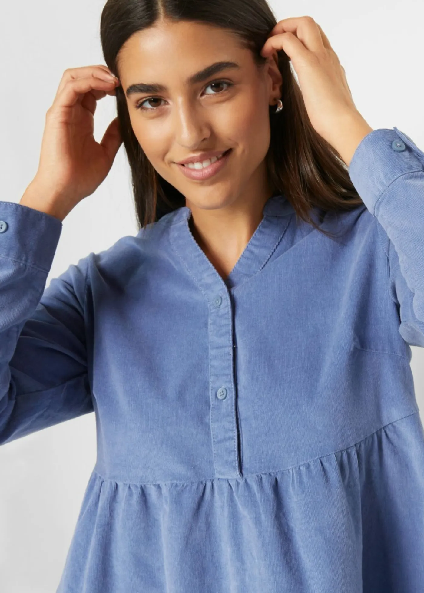 Vestido de pana de algodón Mujer Vestidos