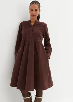 Clearance Vestido de pana de algodón Mujer Vestidos