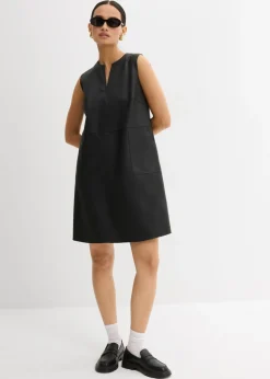 Online Vestido de piel sintética Mujer Esenciales|Vestidos
