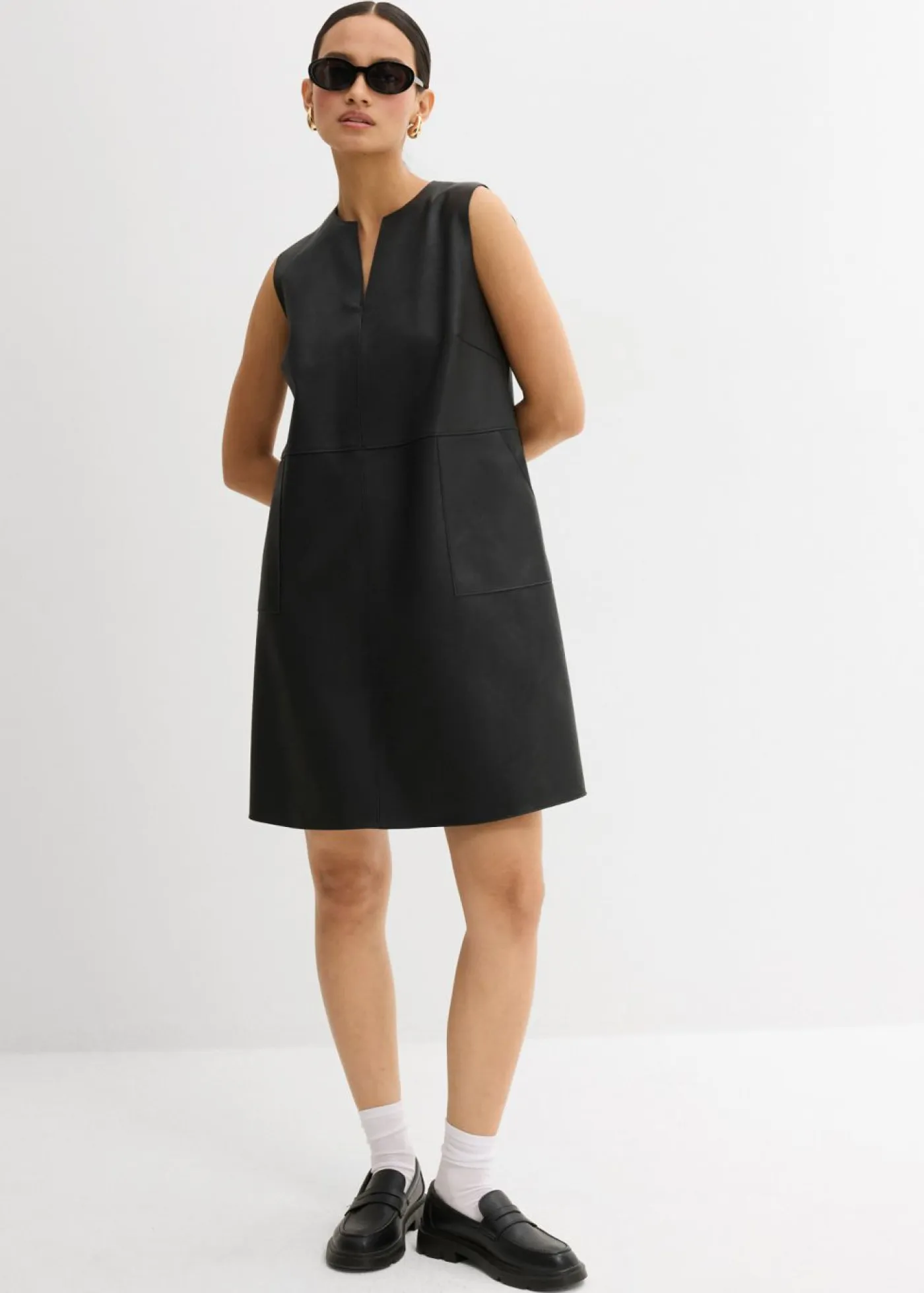 Online Vestido de piel sintética Mujer Esenciales|Vestidos