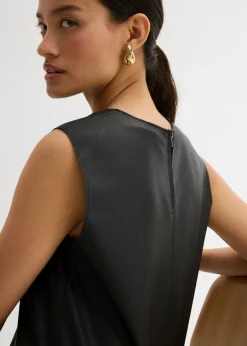 Online Vestido de piel sintética Mujer Esenciales|Vestidos