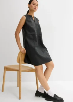 Online Vestido de piel sintética Mujer Esenciales|Vestidos