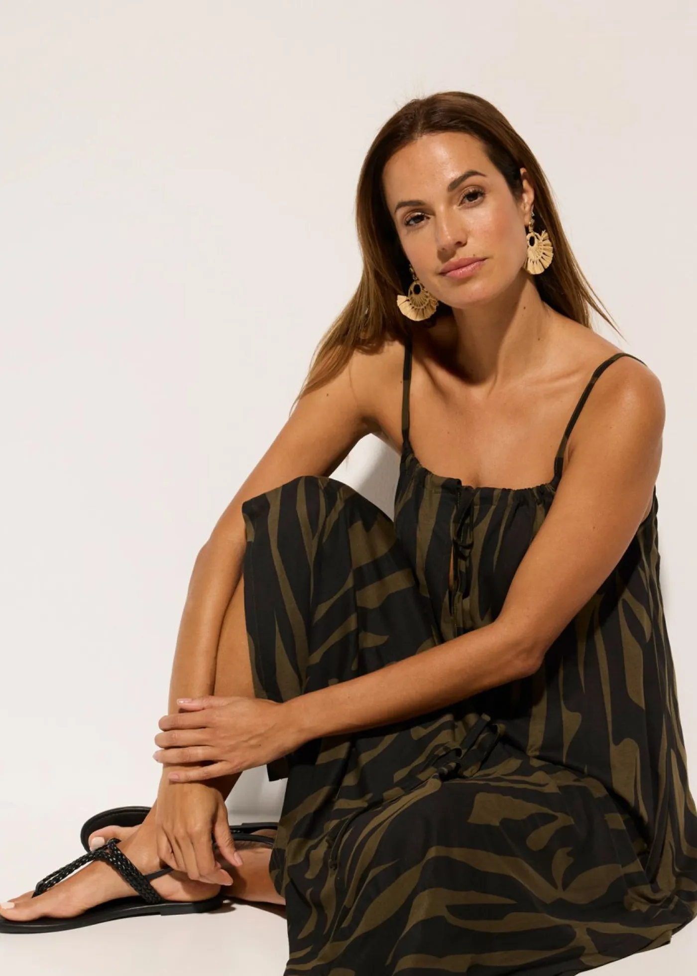 Online Vestido de playa de viscosa Mujer Ropa De Playa|Vestidos