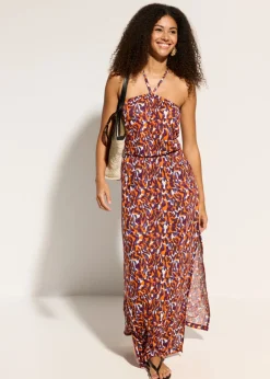 Online Vestido de playa de viscosa fluida Mujer Ropa De Playa|Vestidos